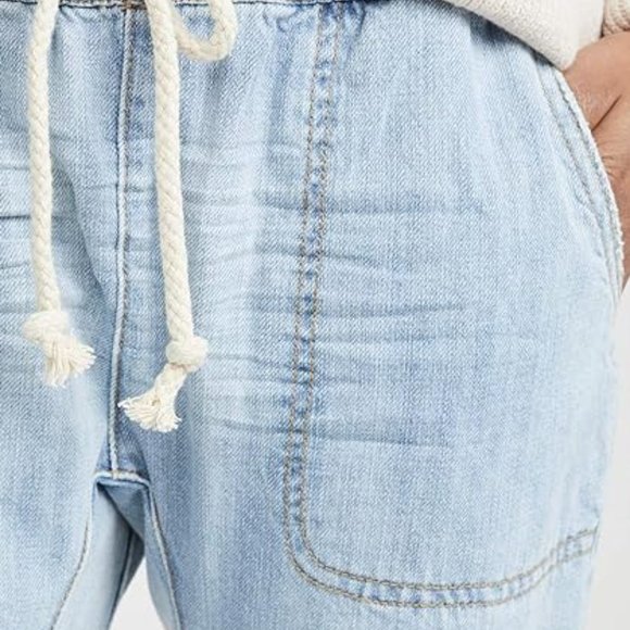 One Teaspoon Shabbies Drawstring Boyfriend Jeans - medium - Hustler Blue - Picture 4 of 14